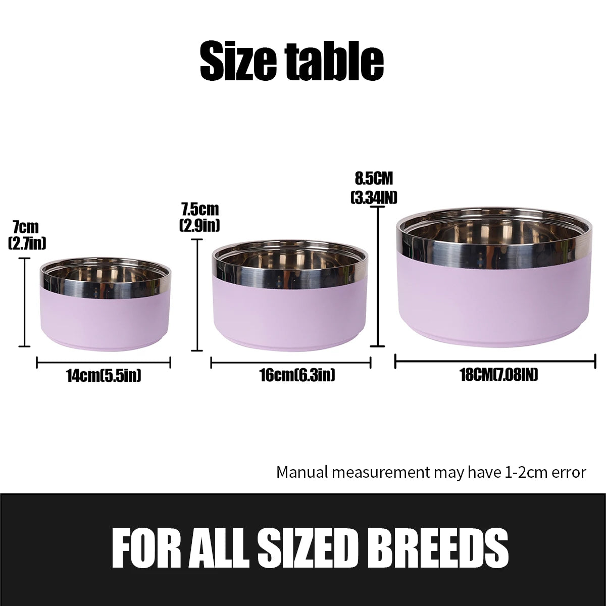 Thickened Stainless Steel Dog Bowl